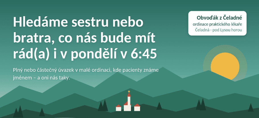 Obrázek k aktualitě Obvoďák z Čeladné - Hledáme zdravotní sestru nebo bratra 
