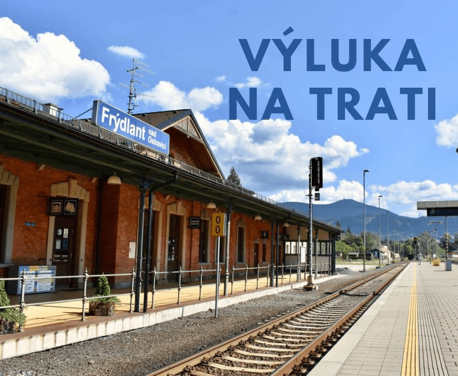 Obrázek k aktualitě Upozornění na výluky v úsecích Frýdlant n. O. -  Frenštát p. R.  dne 16. 06. 2026 a Frýdlant n. O. - Ostravice ve dnech 17. - 19. 06. 2026, včetně výlukových jízdních řádů 